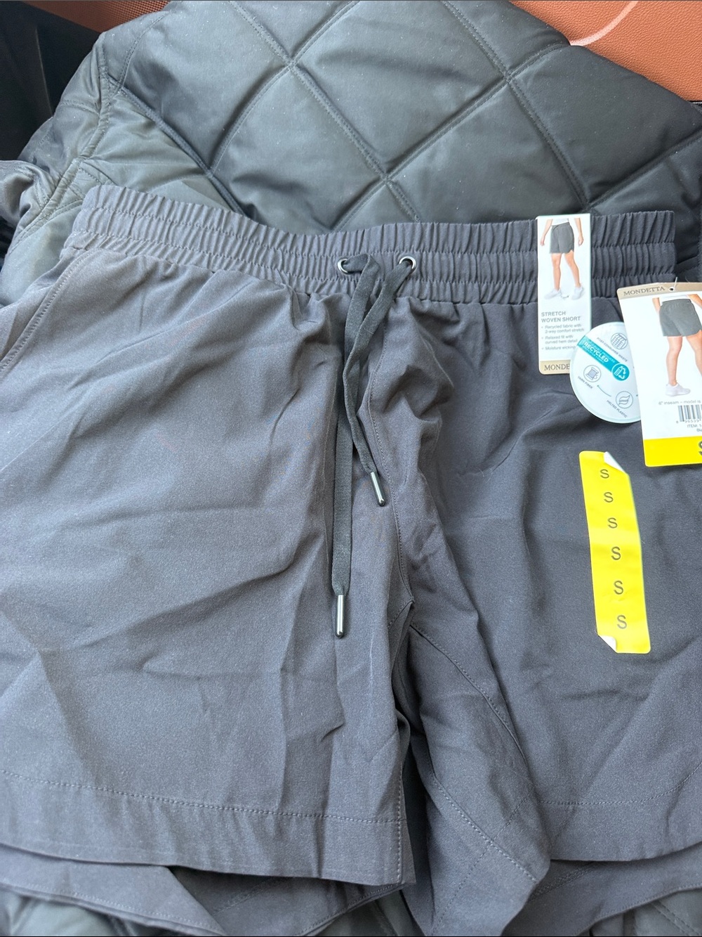 Black Athletic Drawstring Shorts